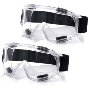 2X Clear Protective Eye Glasses Safety Windproof Lab Goggles Eyewear Goggles GogglesX2 AU DEPOT Goggles - AU DEPOT