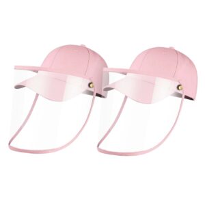 2X Outdoor Protection Hat Anti Fog Pollution Dust Protective Cap Full Face HD Shield Cover Kids Pink HatKidsPNKX2 AU DEPOT - AU DEPOT