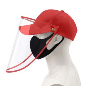 2X Outdoor Protection Hat Anti-Fog Pollution Dust Protective Cap Full Face HD Shield Cover Kids Red, Business & Industrial, Work Safety Protective Gear, Protective Masks, , ,  - AU DEPOT 2