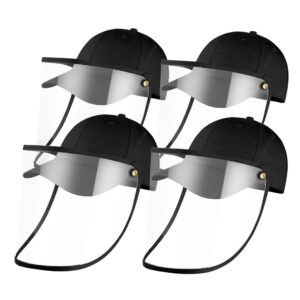 4X Outdoor Protection Hat Anti Fog Pollution Dust Protective Cap Full Face HD Shield Cover Kids Black HatKidsBLKX4 AU DEPOT - AU DEPOT