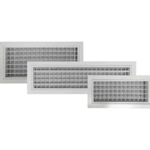 DOUBLE DEFLECTION 600X150 - DD6015 - Double Deflection - Metal Grilles - Grilles & Diffusers - Components