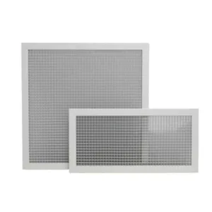 EGGCRATE PLAIN 550X550 1/2 T/BAR ALUM - ECP595 - Non Filtered T-Bar Return Air - Metal Eggcrates / Returns - Grilles & Diffusers - Components