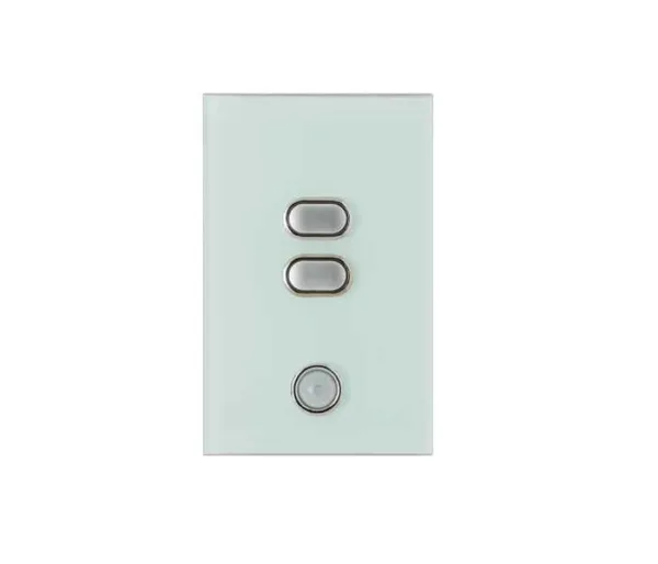 IZONE WIRELESS LIGHT SWITCH 2 BUTTON OCEAN MIST - CRFL2O - Lighting Components - iZone - Zone Management - Components