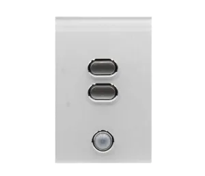 IZONE WIRELESS LIGHT SWITCH 2 BUTTON WHITE CRFL2W Lighting Components iZone Zone Management Components AU DEPOT - AU DEPOT