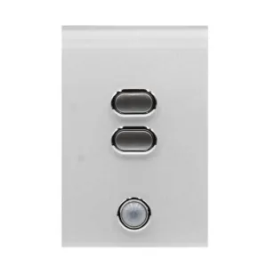 IZONE WIRELESS LIGHT SWITCH 2 BUTTON WHITE - CRFL2W - Lighting Components - iZone - Zone Management - Components