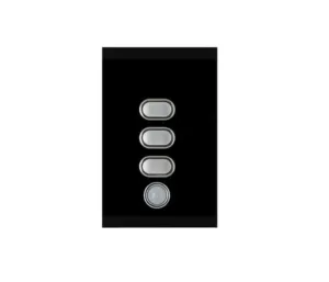 IZONE WIRELESS LIGHT SWITCH 3 BUTTON BLACK CRFL3B Lighting Components iZone Zone Management Components AU DEPOT - AU DEPOT