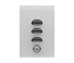 IZONE WIRELESS LIGHT SWITCH 3 BUTTON WHITE CRFL3W Lighting Components iZone Zone Management Components AU DEPOT - AU DEPOT