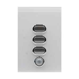 IZONE WIRELESS LIGHT SWITCH 3 BUTTON WHITE - CRFL3W - Lighting Components - iZone - Zone Management - Components