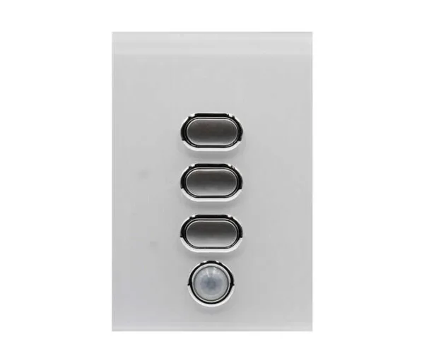 IZONE WIRELESS LIGHT SWITCH 3 BUTTON WHITE - CRFL3W - Lighting Components - iZone - Zone Management - Components