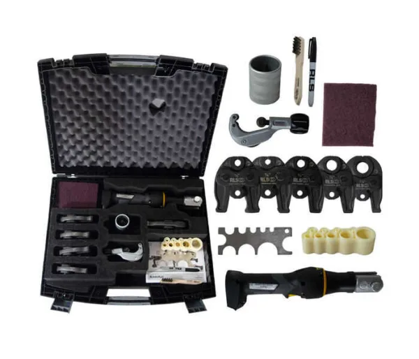 KLAUKE TOOL KIT WITH 5 JAWS - KTOOLSET5 - RLS Tool Kit - Rapid Locking Systems - Copper - Components