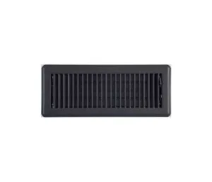 LOUVERED FLOOR REG MTL 300X100 MATT BLACK FGM3010MB Metal Metal Floor Registers Grilles Diffusers Components AU DEPOT - AU DEPOT