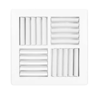 MDO GLOSS ABS 240 X 240 4 WAY - ER24 - Multi Directional Diffusers - Gloss - MDO's - Grilles & Diffusers - Components