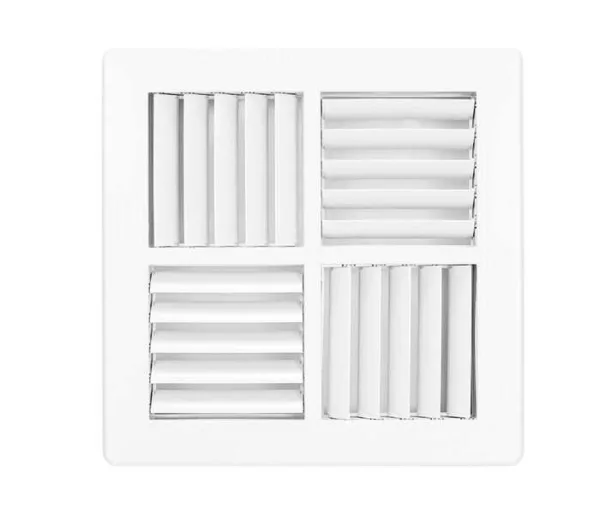 MDO GLOSS ABS 240 X 240 4 WAY - ER24 - Multi Directional Diffusers - Gloss - MDO's - Grilles & Diffusers - Components