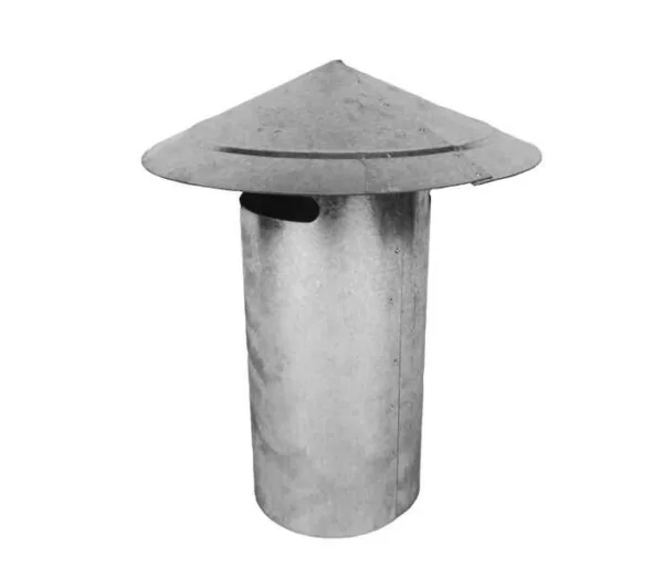 METAL ROOF COWL 200MM GALVANIZED - COW200 - Galvanised Roof Cowls - Cowls & Bends - Gas - Flue - Components