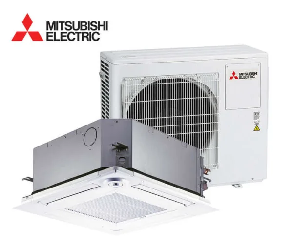 MITSUBISHI ELEC. COMP CASSETTE 3.5KW - WK-SLZ-M35FALM - Compact R32 Wireless Controller 1PH - Mitsubishi Electric Cassette - Cassette System - Units