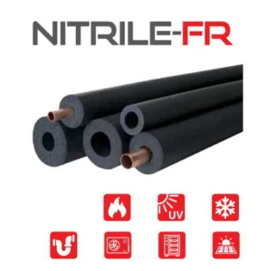 NITRILE FIRE RATED COPPER PIPE INS 9X6MM 2M NFR0906 9mm Wall Pipe Insulation Copper Components AU DEPOT - AU DEPOT