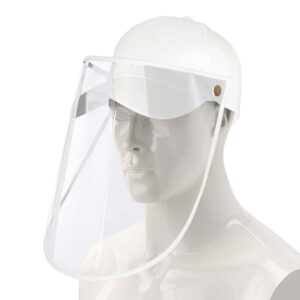 Outdoor Protection Hat Anti Fog Pollution Dust Protective Cap Full Face HD Shield Cover Adult White HatAdultWHTX1 AU DEPOT - AU DEPOT