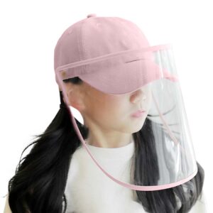 Outdoor Protection Hat Anti Fog Pollution Dust Protective Cap Full Face HD Shield Cover Kids Pink HatKidsPNK AU DEPOT - AU DEPOT