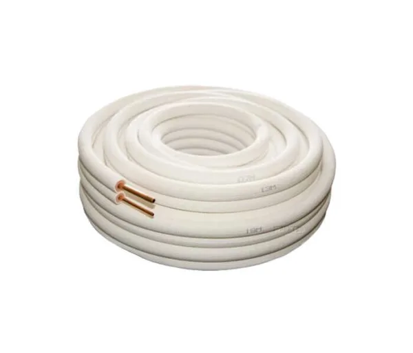 PAIRED COIL 3/8 + 5/8 X 5M 9MM(R.55/.49) - PC53858 - Pair Coil - White Insulation - Pair Coil - Copper - Components