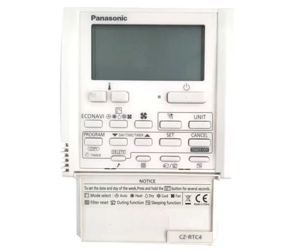 PAN STD WIRED TIMER/CONTROL - CZ-RTC4 - Panasonic Accessories - Panasonic Ducted - Split Ducted Refrigerated - Units