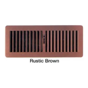 PLASTIC FLR REG 300X100 BROWN - FG3010BN - 300 x 100mm - Plastic Floor Registers - Grilles & Diffusers - Components