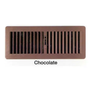 PLASTIC FLR REG 300X100 CHOC - FG3010CH - 300 x 100mm - Plastic Floor Registers - Grilles & Diffusers - Components