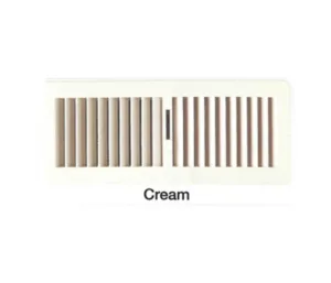 PLASTIC FLR REG 300X100 CREAM FG3010CM 300 x 100mm Plastic Floor Registers Grilles Diffusers Components AU DEPOT - AU DEPOT