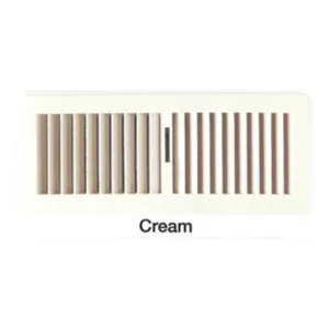 PLASTIC FLR REG 300X100 CREAM - FG3010CM - 300 x 100mm - Plastic Floor Registers - Grilles & Diffusers - Components