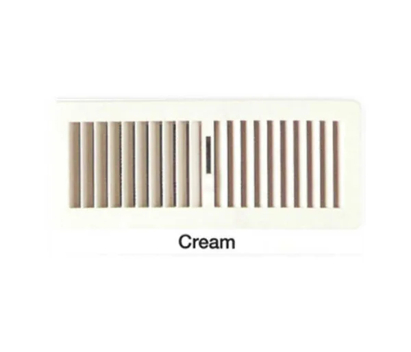 PLASTIC FLR REG 300X100 CREAM - FG3010CM - 300 x 100mm - Plastic Floor Registers - Grilles & Diffusers - Components