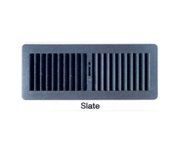 PLASTIC FLR REG 350X150 SLATE - FG3515SE - 350 x 150mm - Plastic Floor Registers - Grilles & Diffusers - Components