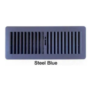 PLASTIC FLR REG 300X100 STEEL - FG3010SL - 300 x 100mm - Plastic Floor Registers - Grilles & Diffusers - Components