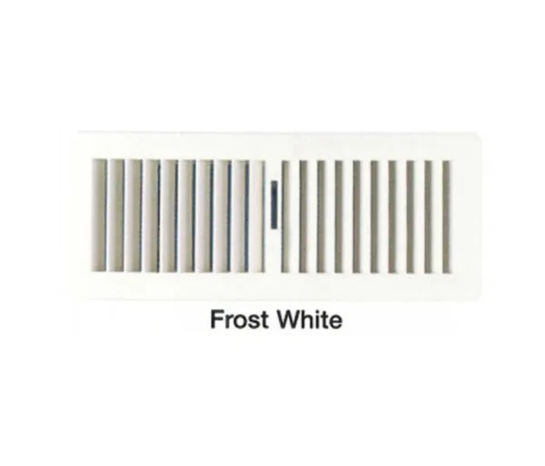 PLASTIC FLR REG 300X100 WHITE - FG3010WE - 300 x 100mm - Plastic Floor Registers - Grilles & Diffusers - Components