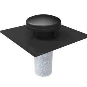 ROOF VENT BLACK ALUMINIUM BAL RATED - RVBKALUBAL - Roof Vents - Aluminum - Roof Cowl & Kits - Ventilation - Components