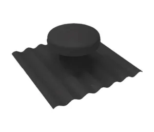 ROOF VENT BLACK CORRUGATED RVBKCOR Roof Vents Corrugated Roof Cowl Kits Ventilation Components AU DEPOT - AU DEPOT