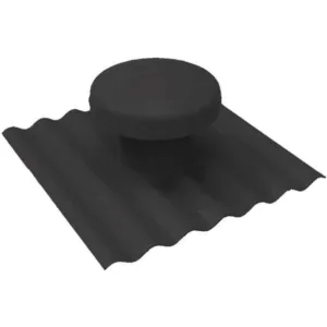 ROOF VENT BLACK CORRUGATED BAL - RVBKCORBAL - Roof Vents - Corrugated - Roof Cowl & Kits - Ventilation - Components