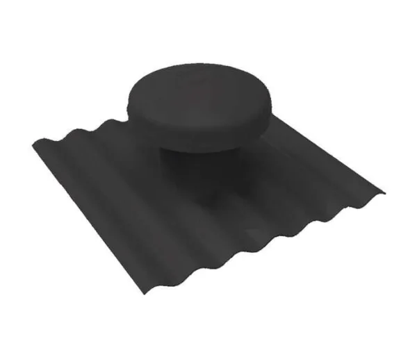 ROOF VENT BLACK CORRUGATED BAL - RVBKCORBAL - Roof Vents - Corrugated - Roof Cowl & Kits - Ventilation - Components