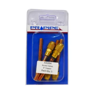 SCHRADER 1/4FL X ACCESS VALVE 1/4 ODS (PACK 5) - A31004 - Schrader Valves - HVAC Accessories - Tools - Components