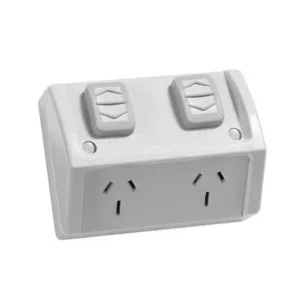 SO WPROOF DOUBLE 10A IP53 250V - FD56S210 - Power Outlet - Weatherproof - Power Products - Electrical - Components