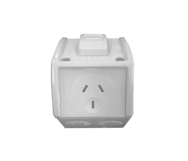 SO WPROOF SINGLE 10A IP53 250V - FD56S110H - Power Outlet - Weatherproof - Power Products - Electrical - Components