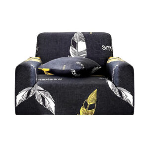 SOGA 1 Seater Feather Print Sofa Cover Couch Protector High Stretch Lounge Slipcover Home Decor SofaCov217 AU DEPOT - AU DEPOT