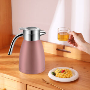 SOGA 1.2L Stainless Steel Kettle Insulated Vacuum Flask Water Coffee Jug Thermal Pink, Home & Living, Kitchen Dining, Servingware, Other, ,  - AU DEPOT 2