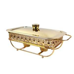 SOGA 1.5L Lace Dining Stove Cooking Appliance with Gold Color Kitchen Essential ChafingDish6V15 AU DEPOT - AU DEPOT