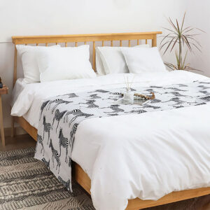 SOGA 1.5m Bed Light Luxury Zebra Vintage Bed Scarf Runner Bedding Tail Pad Flag For Home Hotel Set of 3, Home, Bed Linen, Throws And Blankets, Blankets, ,  - AU DEPOT 2