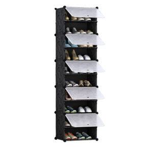 SOGA 10 Tier Shoe Rack Organizer Sneaker Footwear Storage Stackable Stand Cabinet Portable Wardrobe with Cover ShoeBox110 AU DEPOT - AU DEPOT