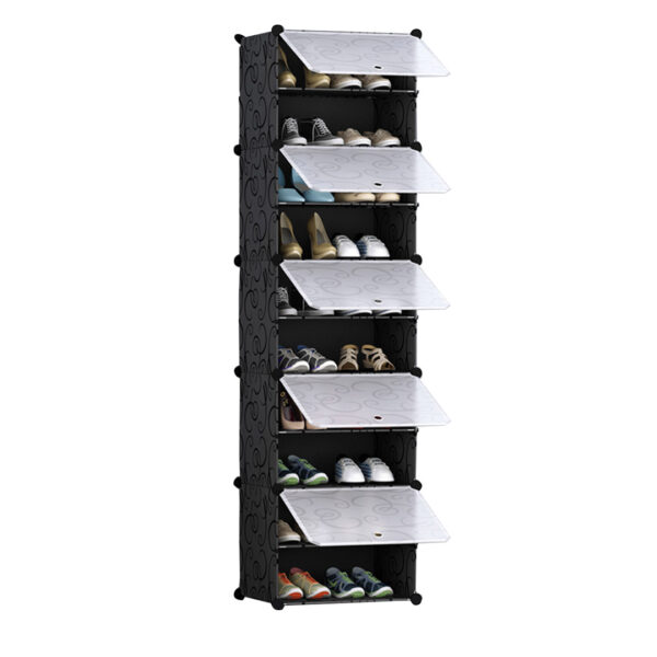 SOGA 10 Tier Shoe Rack Organizer Sneaker Footwear Storage Stackable Stand Cabinet Portable Wardrobe with Cover, Furniture, Storage & Shelving, Shoe Storage, , ,  - AU DEPOT 1