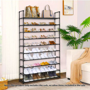 SOGA 10 Tier Shoe Storage Shelf Space-Saving Caddy Rack Organiser with Handle, Furniture, Storage & Shelving, Shoe Storage, , ,  - AU DEPOT 2