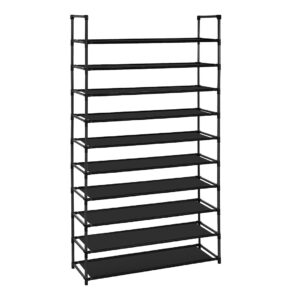 SOGA 10 Tier Shoe Storage Shelf Space-Saving Caddy Rack Organiser with Handle, Furniture, Storage & Shelving, Shoe Storage, , ,  - AU DEPOT 1