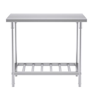 SOGA 100*70*85cm Commercial Catering Kitchen Stainless Steel Prep Work Bench, furniture, kitchen & dining room furniture, buffets, sideboards & kitchen islands, , ,  - AU DEPOT 2