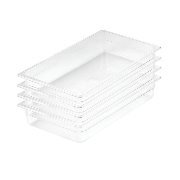 SOGA 100mm Clear Gastronorm GN Pan 1/1 Food Tray Storage Bundle of 4, Home & Living, Kitchen & Dining, Bakeware, Baking Trays, ,  - AU DEPOT 1