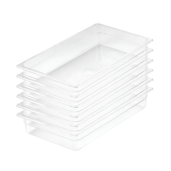 SOGA 100mm Clear Gastronorm GN Pan 1/1 Food Tray Storage Bundle of 6, Home & Living, Kitchen & Dining, Bakeware, Baking Trays, ,  - AU DEPOT 1